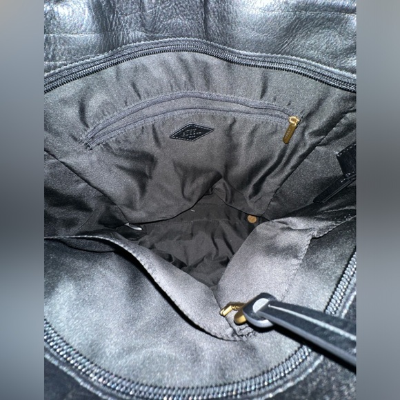 Fossil Camilla Black Leather Backpack | 3-in-1 Convertible Bag - Picture 3 of 3